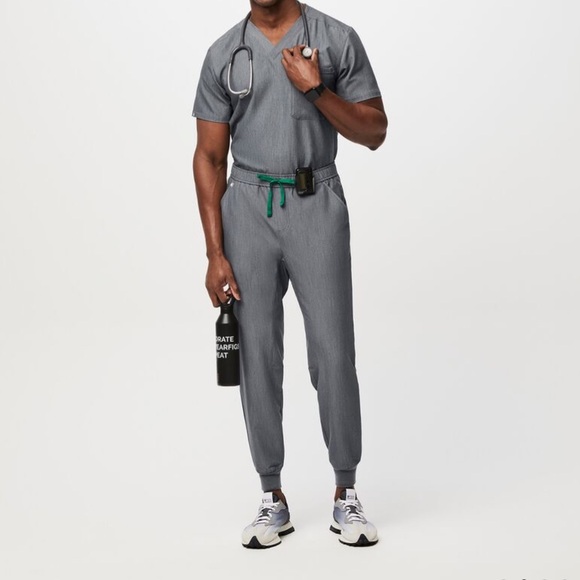 Figs men's scrub set 2 Chisec Three-Pocket Scrub Tops 1 tansen jogger XS nurse - Picture 8 of 8